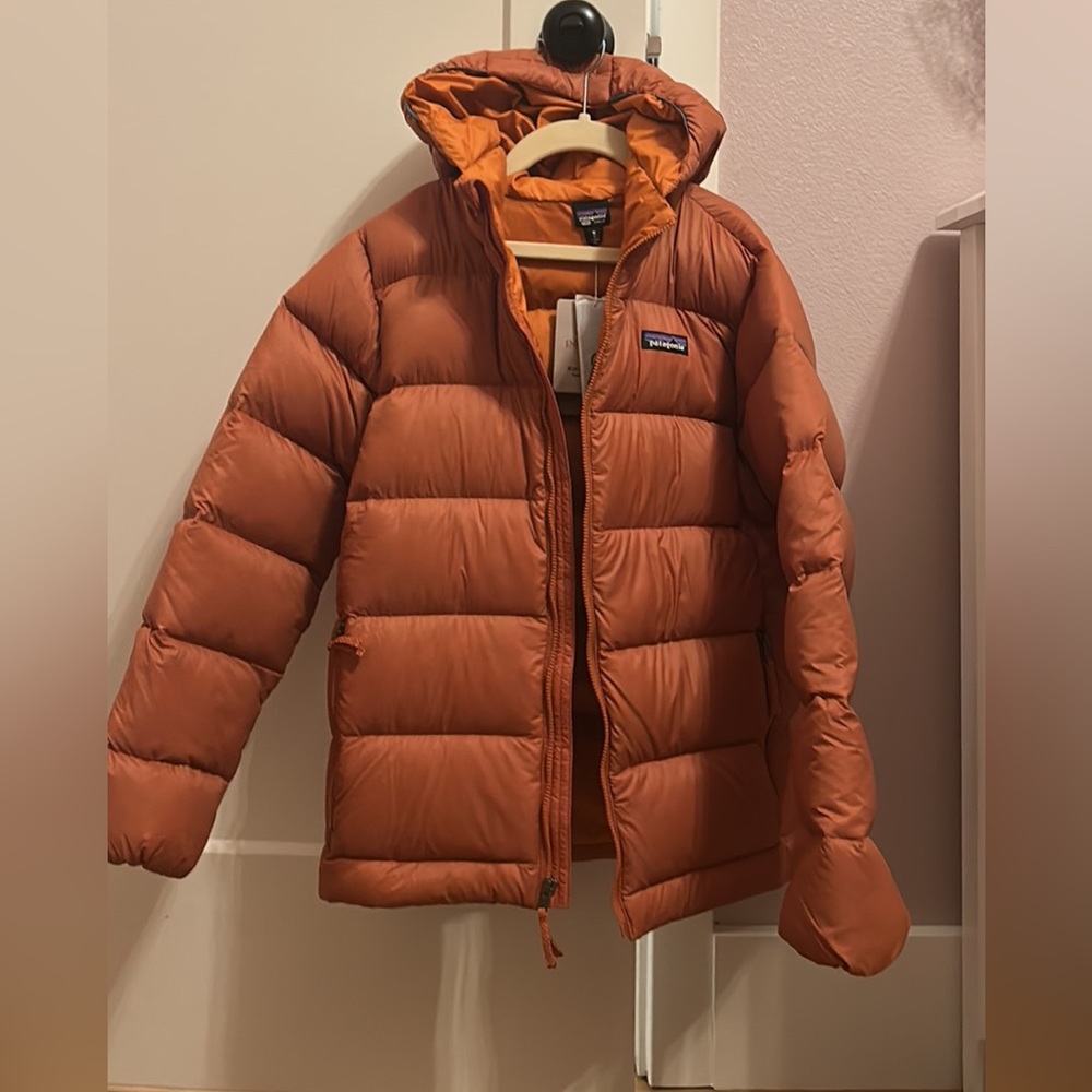 Kids Patagonia hi loft down hoody, size 10/M